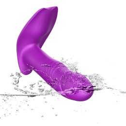 STYMULATOR-SILICONE PANTY VIBRATOR USB 7 FUNCTION / HEATING / IMPACT FUNCTION