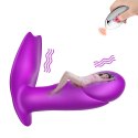 STYMULATOR-SILICONE PANTY VIBRATOR USB 7 FUNCTION / HEATING / IMPACT FUNCTION