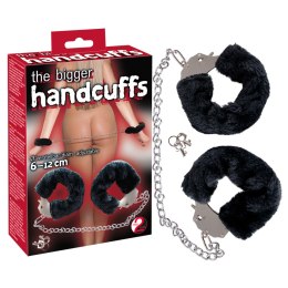 KAJDANKI EROTYCZNE METALOWE KLUCZYK FUTERKO BDSM THE BIGGER HANDCUFFS