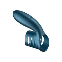PIERŚCIEŃ EREKCYJNY SEX RING WIBRACJE STYMULATOR WIBRATOR-SILICONE RING BLUE USB 7 FUNCTION